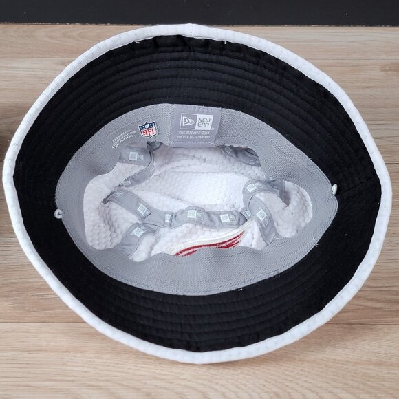 Arizona Cardinals New Era Bucket Hat White Red NFL Football 100 Seasons Patch - Picture 6 of 9